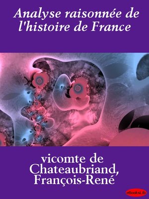 cover image of Analyse raisonnée de l'histoire de France